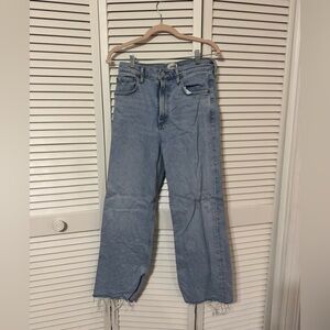 AGOLDE Ren High Rise Wide Leg Cropped Jean